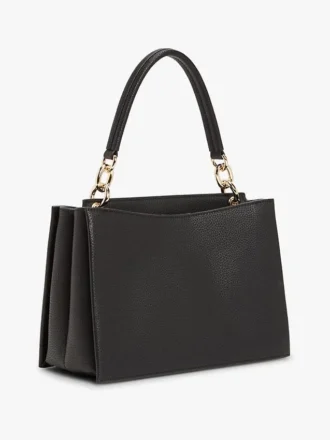 Borsa a tracolla media con chiusura monogramma