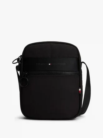 Borsa da reporter mini con logo Tommy