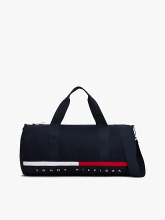 Borsa da viaggio con logo a strisce e bandiera Borsa da viaggio con logo a strisce e bandiera