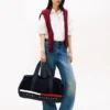 Borsa da viaggio con logo a strisce e bandiera