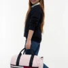 Borsa da viaggio con logo a strisce e bandiera per bambini