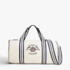 Borsa da viaggio in tela con stemma nautico Borsa da viaggio in tela con stemma nautico