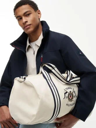 Borsa da viaggio in tela con stemma nautico