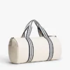 Borsa da viaggio in tela con stemma nautico Borsa da viaggio in tela con stemma nautico