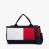 Borsa da viaggio per bambini con logo bandiera a blocchi di colore Borsa da viaggio per bambini con logo bandiera a blocchi di colore