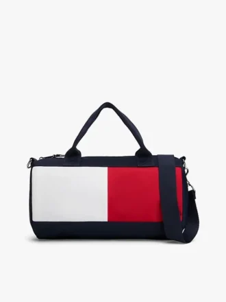 Borsa da viaggio per bambini con logo bandiera a blocchi di colore