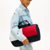 Borsa da viaggio per bambini con logo bandiera a blocchi di colore Borsa da viaggio per bambini con logo bandiera a blocchi di colore