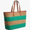 Borsa tote all’uncinetto a righe nautiche Borsa tote all’uncinetto a righe nautiche