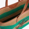Borsa tote all’uncinetto a righe nautiche Borsa tote all’uncinetto a righe nautiche