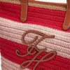 Borsa tote all’uncinetto a righe nautiche Borsa tote all’uncinetto a righe nautiche