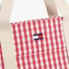 Borsa tote in tela a quadretti Borsa tote in tela a quadretti