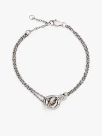 Bracciale a catena con nodo nautico