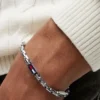 Bracciale a maglie con bandiera
