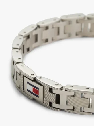 Bracciale a maglie piatte a H