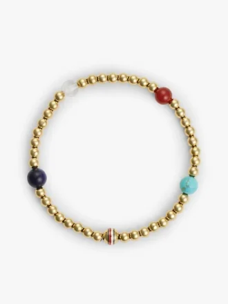 Bracciale boho multicolore con perline