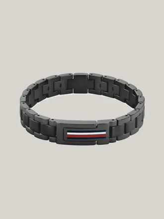 Bracciale in acciaio inossidabile con strisce a bandiera