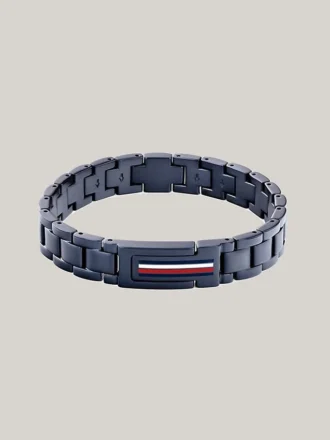 Bracciale in acciaio inossidabile con strisce a bandiera