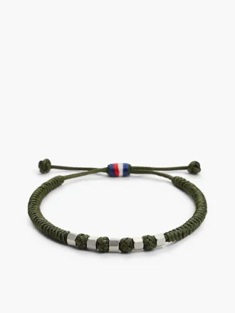 Bracciale in nylon intrecciato regolabile