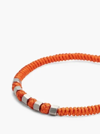 Bracciale in nylon intrecciato regolabile