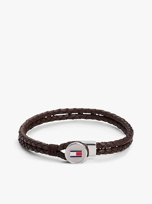 Bracciale in pelle intrecciata Bracciale in pelle intrecciata