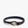 Bracciale in pelle intrecciata in stile nautico Bracciale in pelle intrecciata in stile nautico