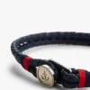 Bracciale in pelle intrecciata in stile nautico Bracciale in pelle intrecciata in stile nautico