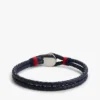 Bracciale in pelle intrecciata in stile nautico Bracciale in pelle intrecciata in stile nautico