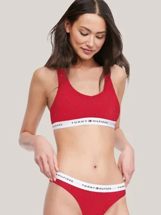 Bralette con logo Tommy