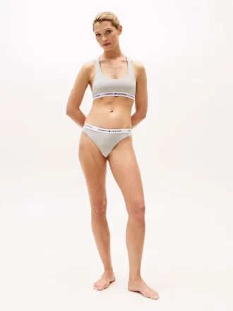 Bralette senza imbottitura con logo Tommy