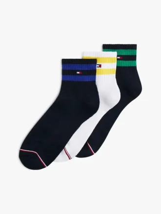 Calzini a righe Varsity con gambale corto, confezione da 3