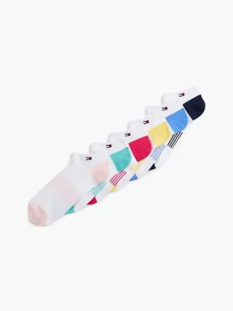 Calzini sportivi multicolori alla caviglia, confezione da 6 Calzini sportivi multicolori alla caviglia, confezione da 6