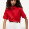 Camicia a maniche corte in misto lino Camicia a maniche corte in misto lino