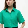Camicia a maniche corte in misto lino Camicia a maniche corte in misto lino