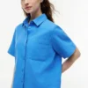 Camicia a maniche corte in misto lino Camicia a maniche corte in misto lino