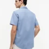 Camicia a maniche corte in misto lino, vestibilità regolare per pantaloncini Camicia a maniche corte in misto lino, vestibilità regolare per pantaloncini