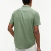 Camicia a maniche corte in misto lino, vestibilità regolare per pantaloncini Camicia a maniche corte in misto lino, vestibilità regolare per pantaloncini