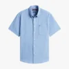 Camicia a maniche corte in misto lino, vestibilità regolare per pantaloncini Camicia a maniche corte in misto lino, vestibilità regolare per pantaloncini