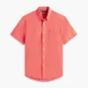 Camicia a maniche corte in misto lino, vestibilità regolare per pantaloncini Camicia a maniche corte in misto lino, vestibilità regolare per pantaloncini