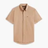 Camicia a maniche corte in misto lino, vestibilità regolare per pantaloncini Camicia a maniche corte in misto lino, vestibilità regolare per pantaloncini