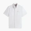 Camicia a maniche corte in misto lino, vestibilità regolare per pantaloncini Camicia a maniche corte in misto lino, vestibilità regolare per pantaloncini