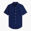 Camicia a maniche corte in misto lino, vestibilità regolare per pantaloncini Camicia a maniche corte in misto lino, vestibilità regolare per pantaloncini
