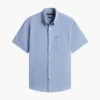Camicia a maniche corte in misto lino, vestibilità regolare per pantaloncini Camicia a maniche corte in misto lino, vestibilità regolare per pantaloncini