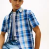 Camicia a quadri in misto cotone e lino Camicia a quadri in misto cotone e lino