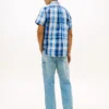 Camicia a quadri in misto cotone e lino Camicia a quadri in misto cotone e lino