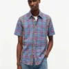 Camicia a quadri in misto lino, vestibilità regolare Camicia a quadri in misto lino, vestibilità regolare