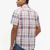 Camicia a quadri in misto lino, vestibilità regolare Camicia a quadri in misto lino, vestibilità regolare