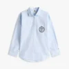 Camicia a righe con logo Crest dal taglio comodo Camicia a righe con logo Crest dal taglio comodo