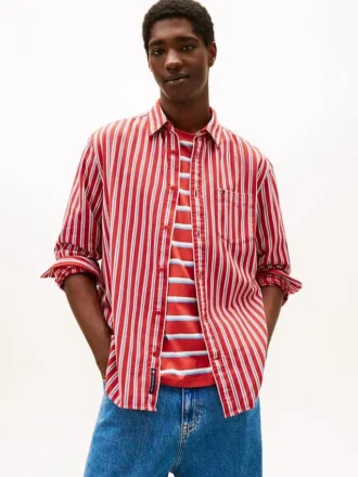 Camicia a righe dal taglio morbido Tommy Jeans