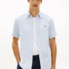 Camicia a righe in misto cotone e lino Camicia a righe in misto cotone e lino