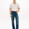 Camicia a righe in misto cotone e lino Camicia a righe in misto cotone e lino